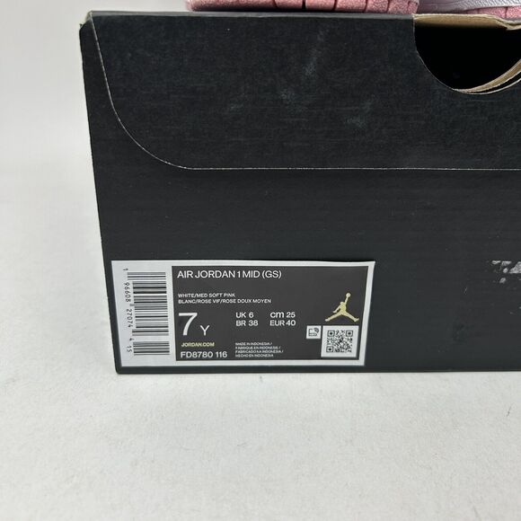 Nike Shoes Air Jordan 1 Mid GS “Fierce Pink/Barbie” 2023 - Picture 5 of 5